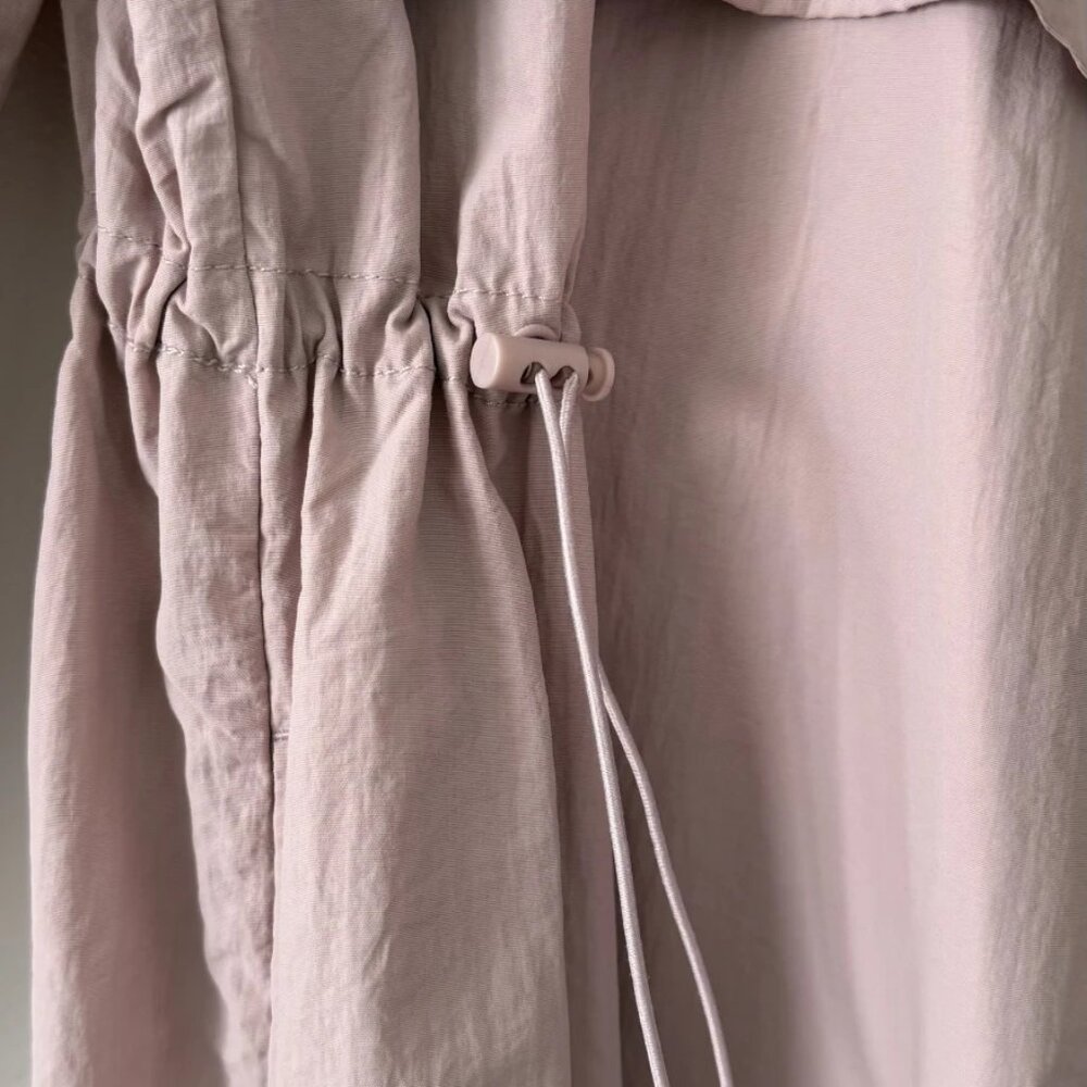 Love Tree Blush Pink Open Front Drawstring Waist Trench Coat Jacket Small NWOT - Picture 5 of 14